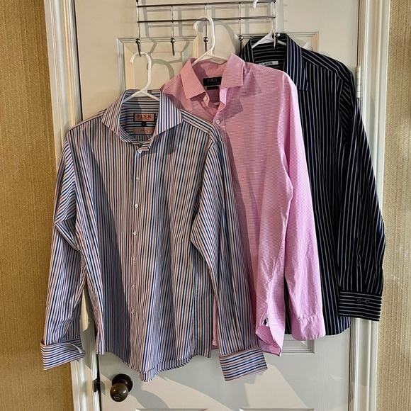 Thomas Pink, Ralph Lauren, Pal Zileri- Dress Shirts: LOT OF 3.​​​​​​​​​​ - Picture 1 of 11